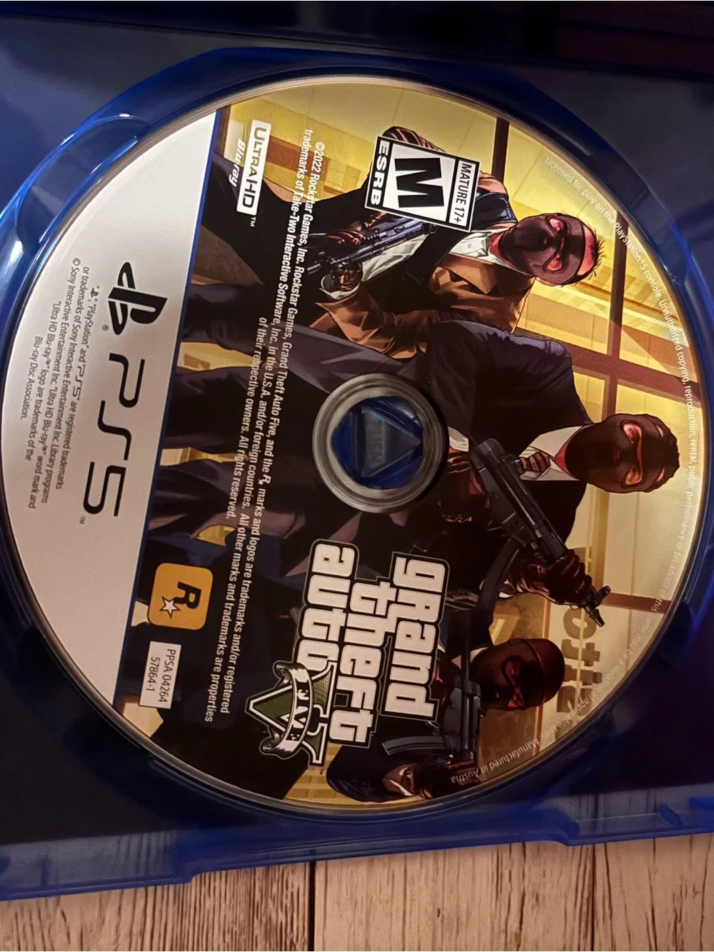 Sony PS5 Grand Theft Auto V – Blue Case Artwork